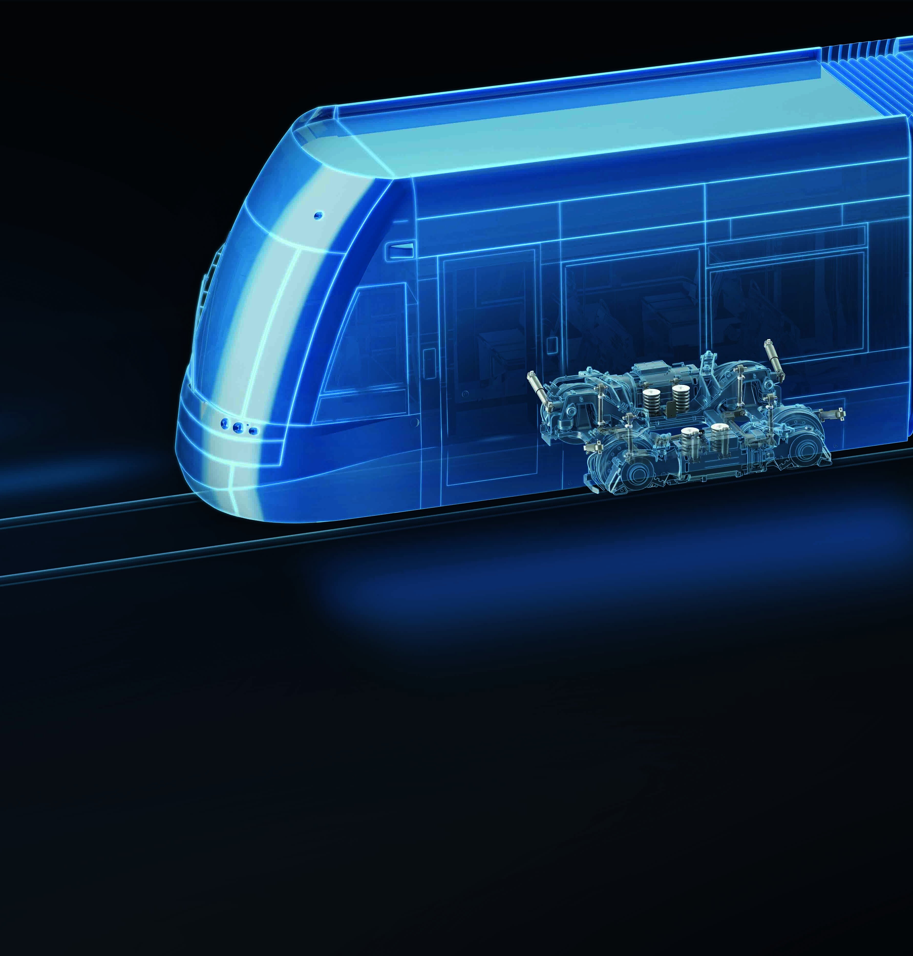 Fahrwerk in einem Zug