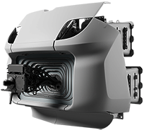 Rendering des HÜBNER FrontAdd-System im konkaven Design.