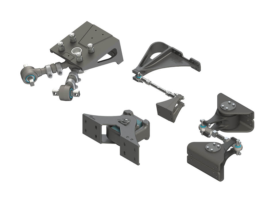 Obere Gelenksysteme für Straßen- und Stadtbahnen